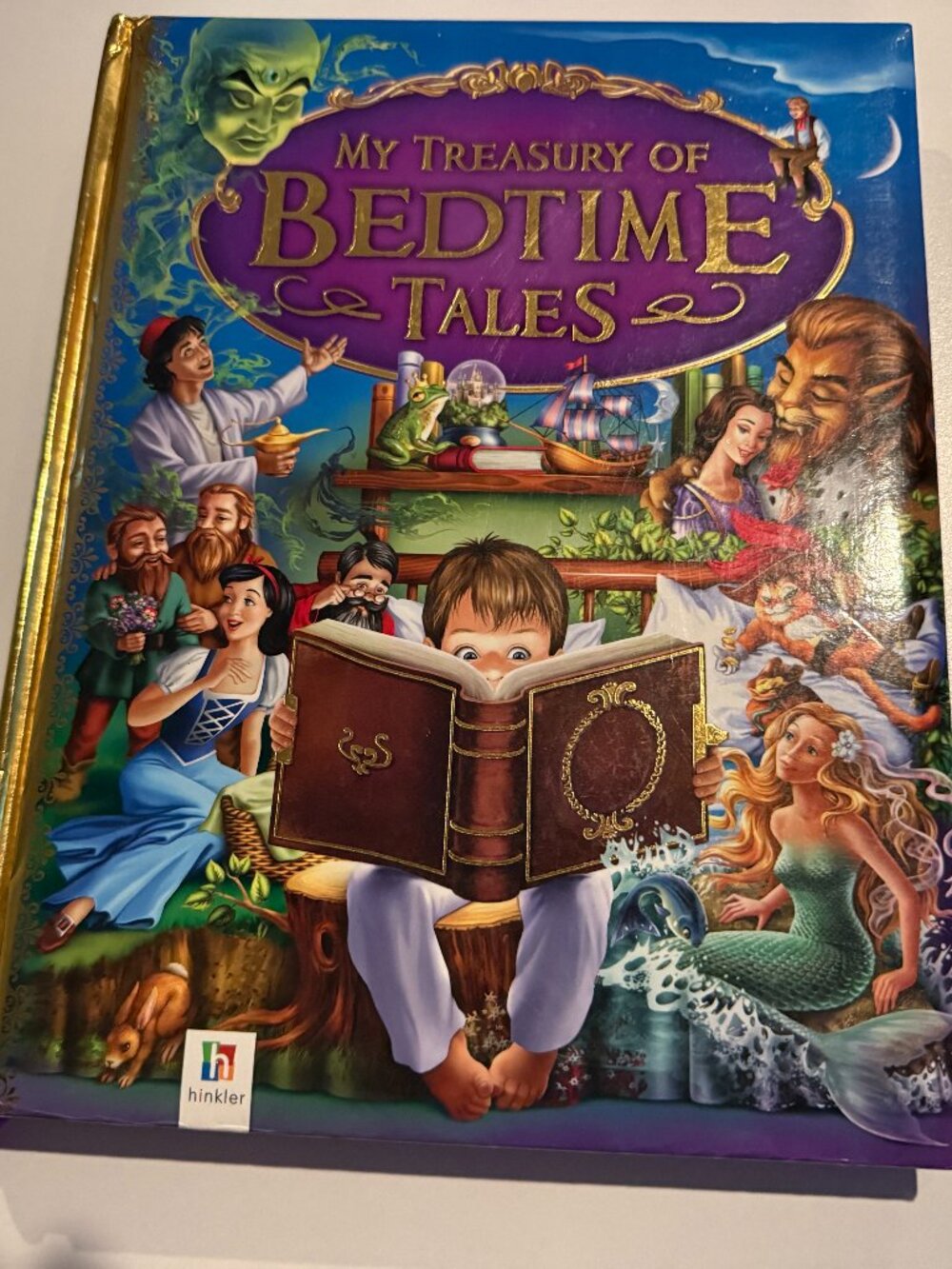 Hinkler My Treasury of Bedtime Tales Hardcover Color Illustrated Fairy Tale Book